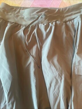 Light Sage Drawstring Casual Pants